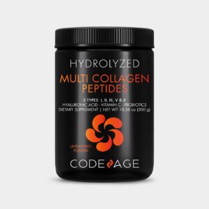 Codeage Hydrolyzed Multi Collagen Peptides Powder Supplement Black Edition