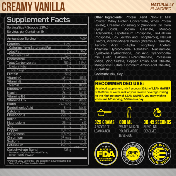 Forzagen Lean Gainer Premium Mass Builder - Image 3