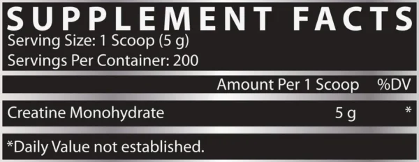 Nutrex Creatine Monohydrate 200 Servings - Image 6
