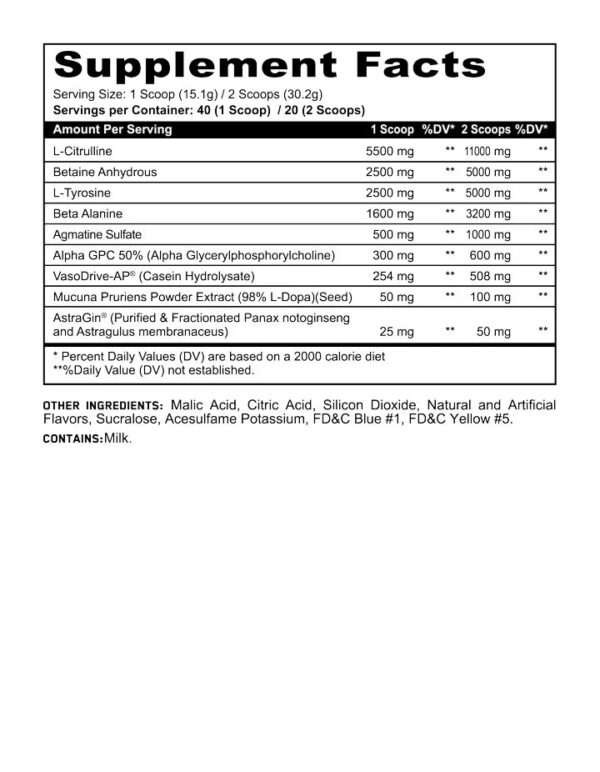 Panda Supplements™ & V1 Nutra Collaboration PANDAMUS Level 3 Pre-Workout - Image 3