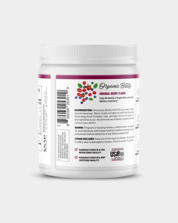 SNAP Supplements Nitric Oxide Organic Beets - Image 13