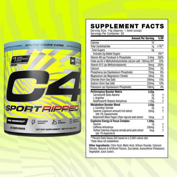 C4 Sport Ripped Pre-Workout - Image 5