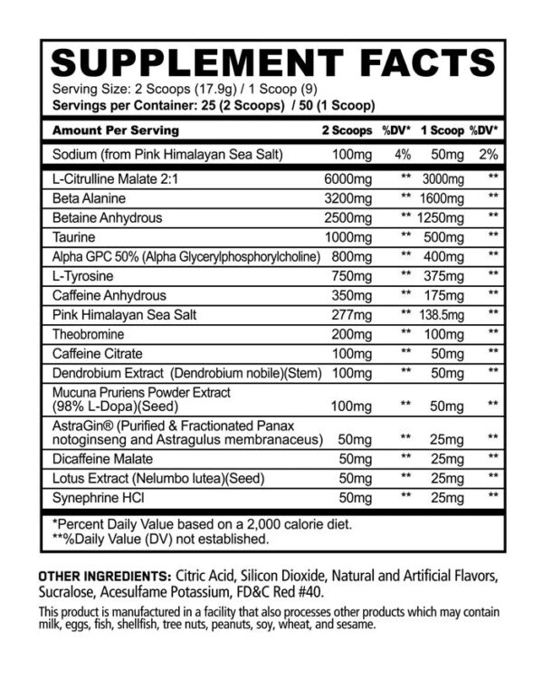 Panda Supplements Rampage Super Extreme Pre-Workouts - Image 3