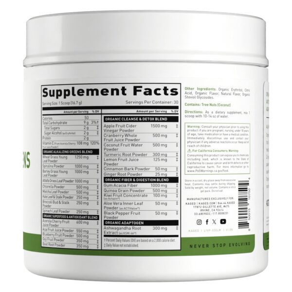 KAGED Organic Greens - Image 4