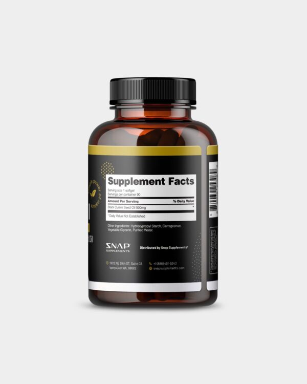 SNAP Supplements Black Seed Oil - Image 3