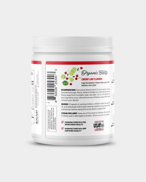 SNAP Supplements Nitric Oxide Organic Beets - Image 6