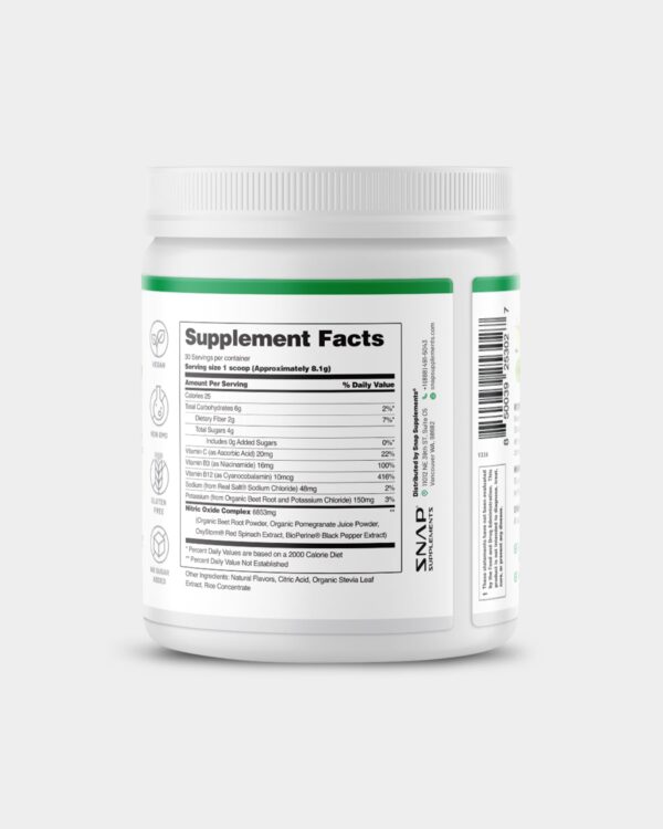 SNAP Supplements Nitric Oxide Organic Beets - Image 8