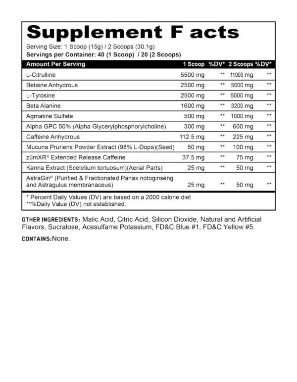 Panda Supplements & V1 Nutra Collaboration PANDAMUS L2 Pre-Workout - Image 3