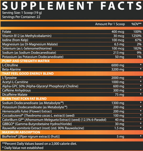 Nutrex Outlift Amped High Stim Pre-Workout - Image 6