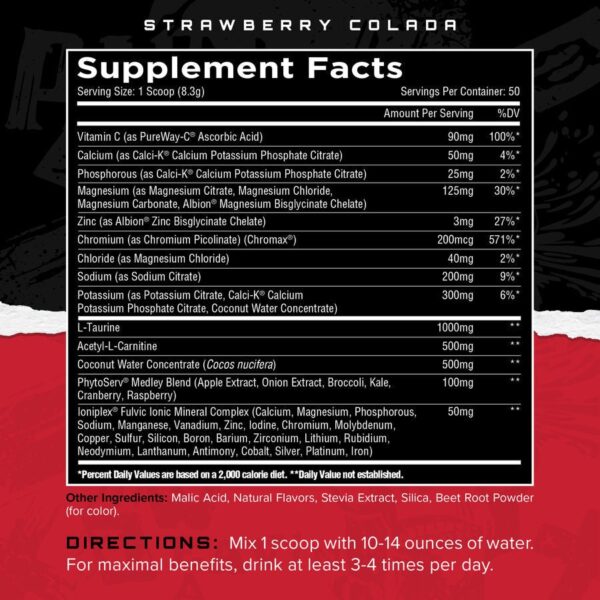 ELECTRASHRED Hydration Strawberry Colada - Image 3